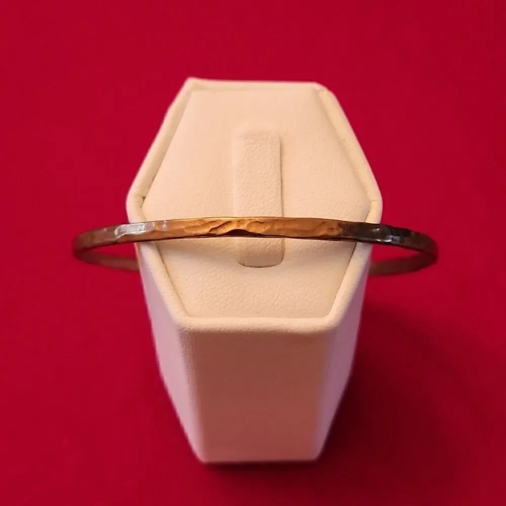 Milor Bronze Hammered Bangle Bracelet